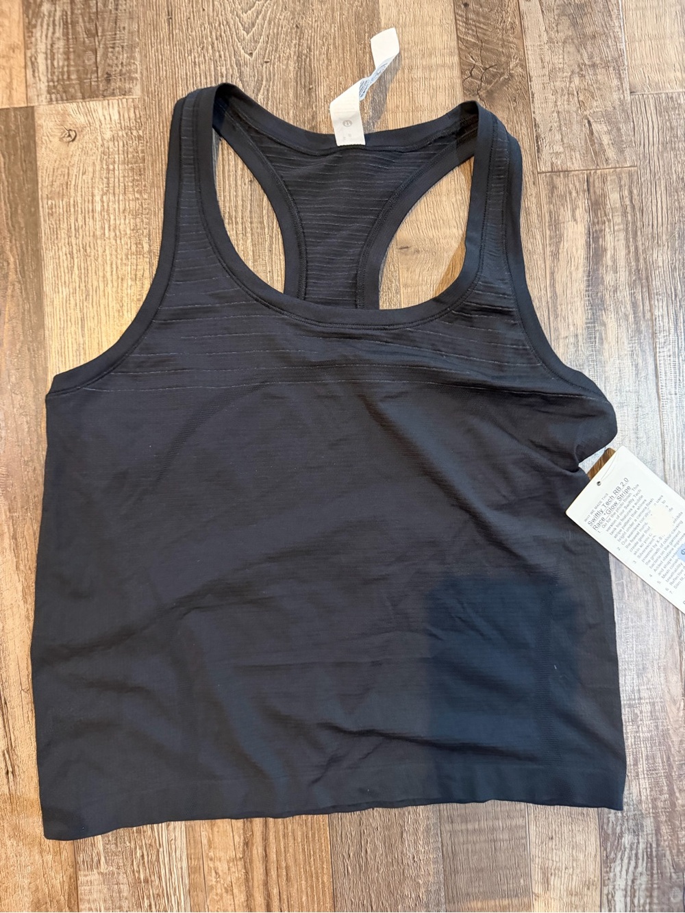 lululemon athletica Black Racerback Tank Top Sz 8